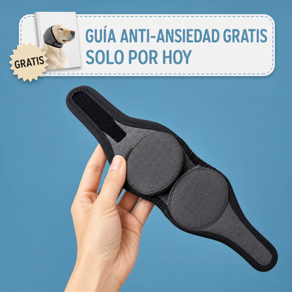 Orejeras calmantes CALMORA para perros con Guía Anti-Ansiedad de regalo